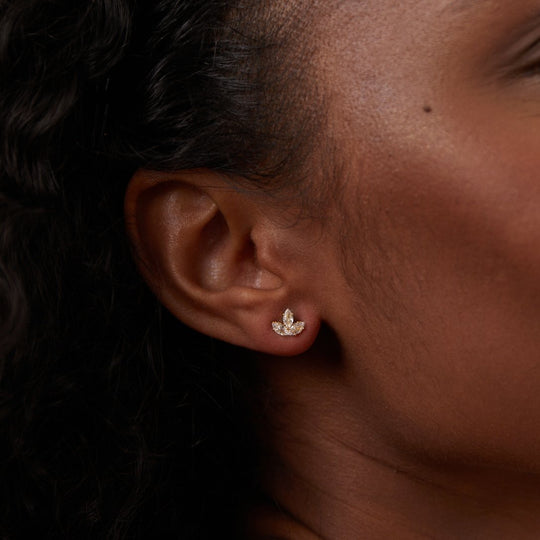 Boucles d'oreilles Crystal Lotus Waterfall