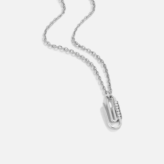 Collier en Argent avec Trombone en Cristal