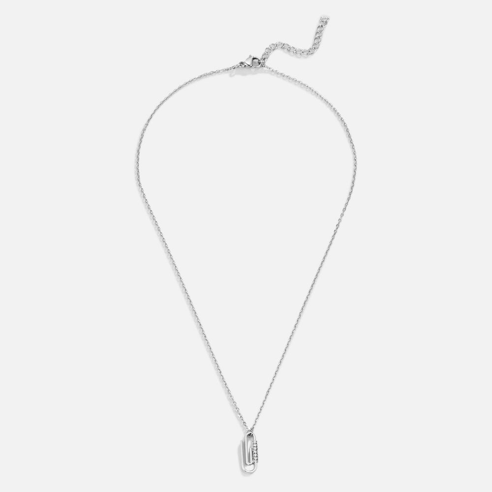 Collier en Argent avec Trombone en Cristal
