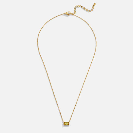 Collier Pendentif en Péridot Cristal