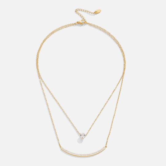 Collier Superposé en Cristal Délicat