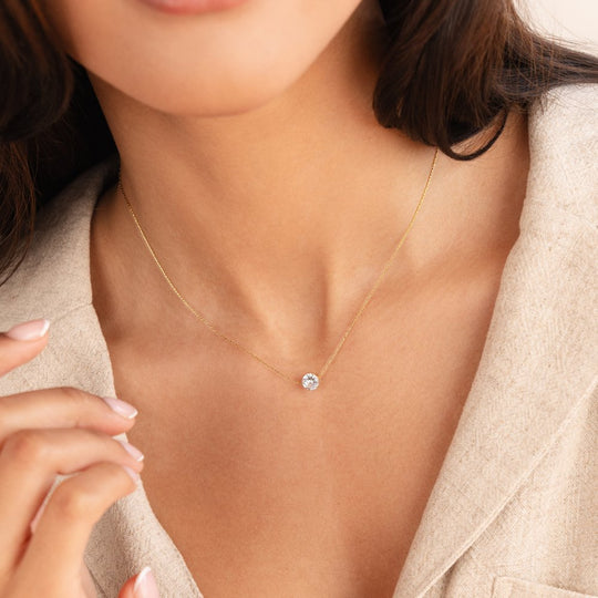 Collier Rond en Cristal Élégant