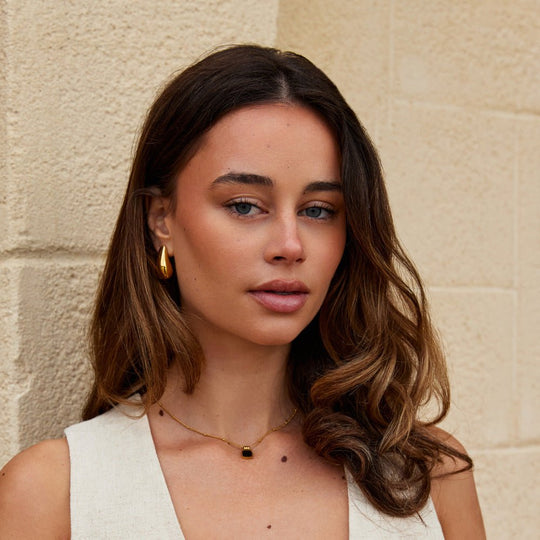Boucles d'Oreilles Dakota Goutte d'Eau en Or