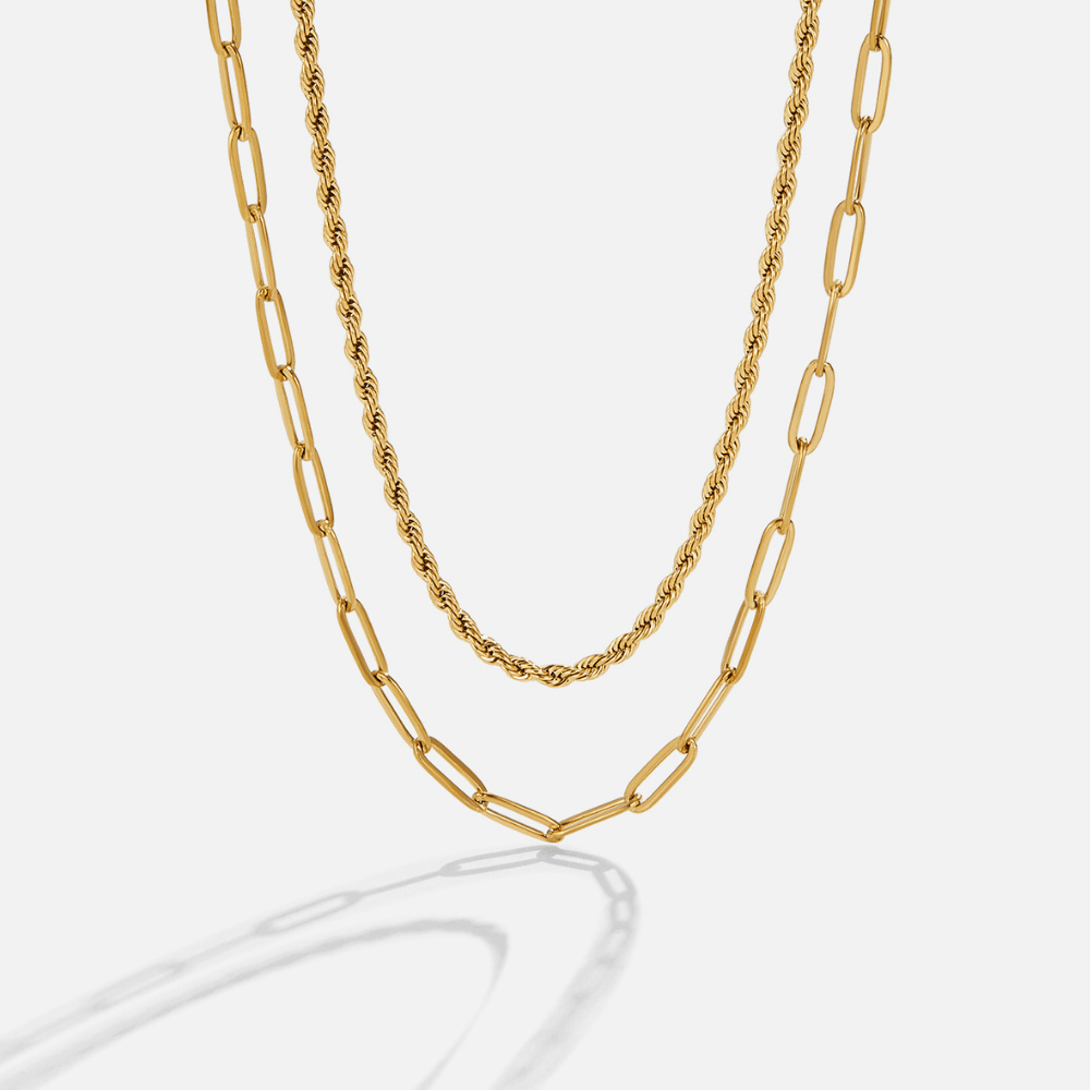 Collier en Chaîne de Clips en Papier à Couches Dara
