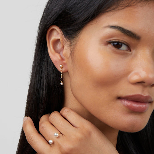 Bague Enveloppante Double Perle Durya