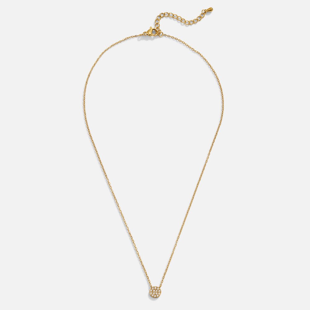 Collier en Disque en Cristal Elaine