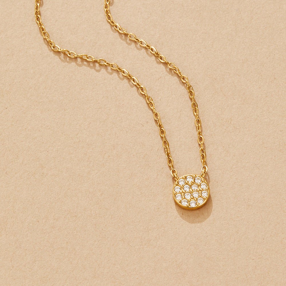 Collier en Disque en Cristal Elaine