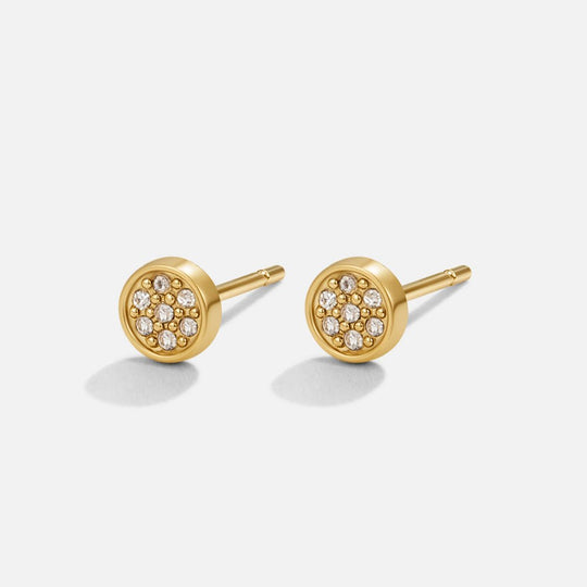 Boucles d'oreilles à clou en cristal Elaine