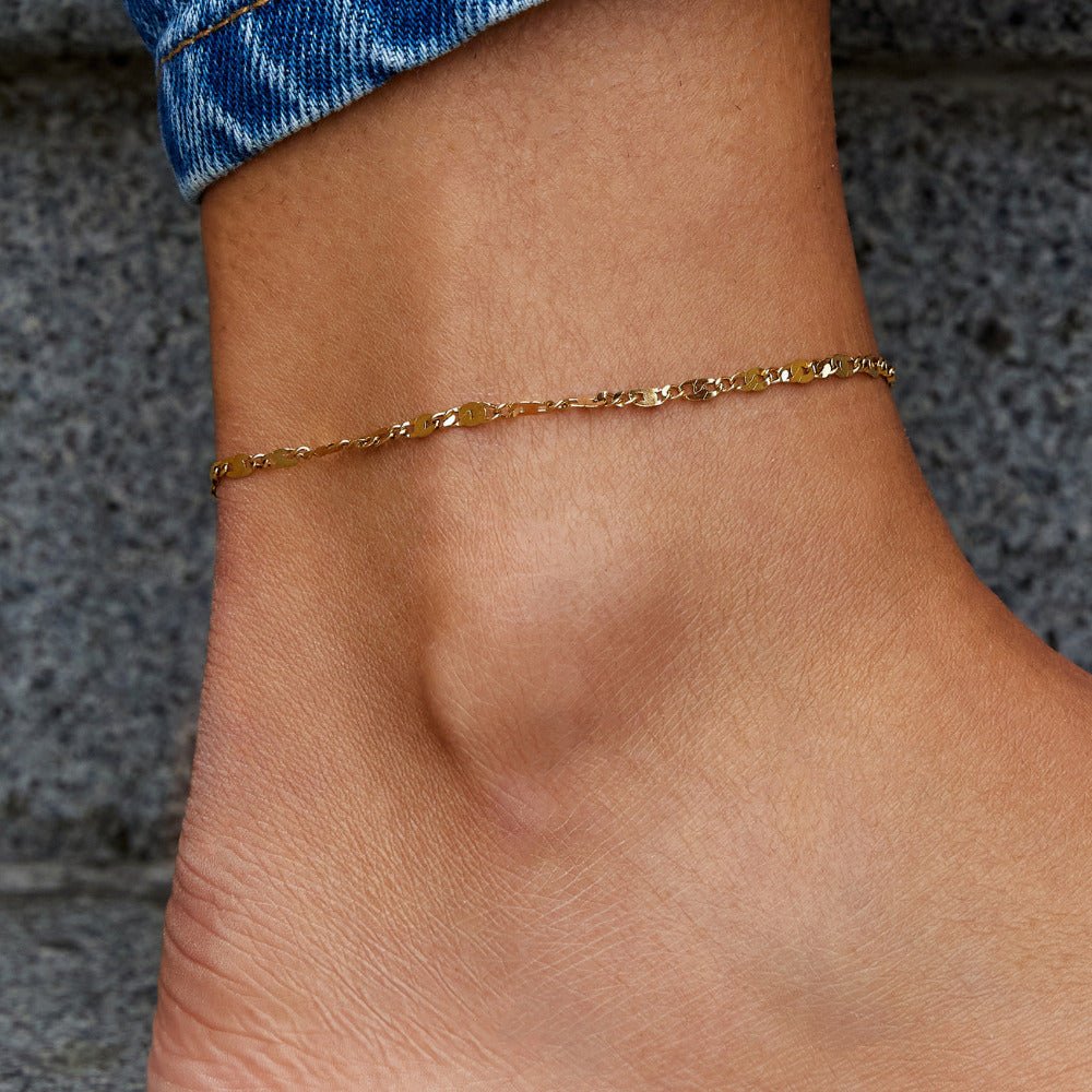 Bracelet de cheville en or Elise