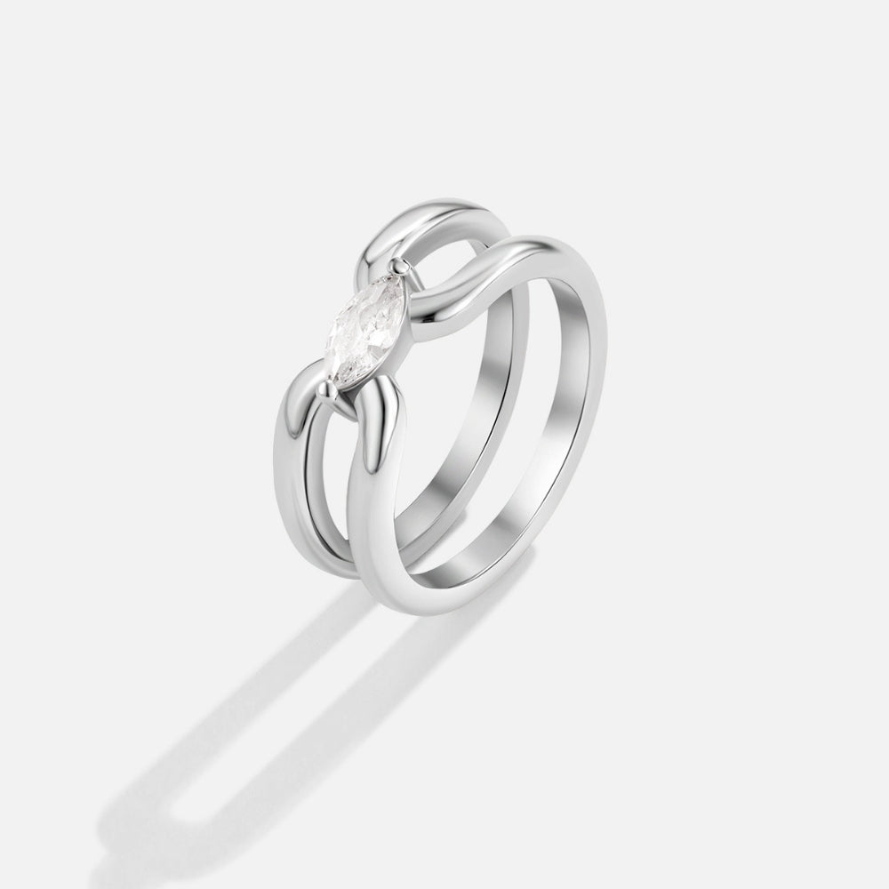 Bague Chaîne Eliza Silver Link