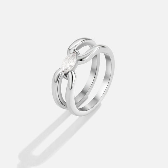 Bague Chaîne Eliza Silver Link