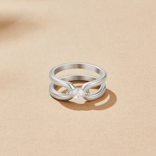 Bague Chaîne Eliza Silver Link