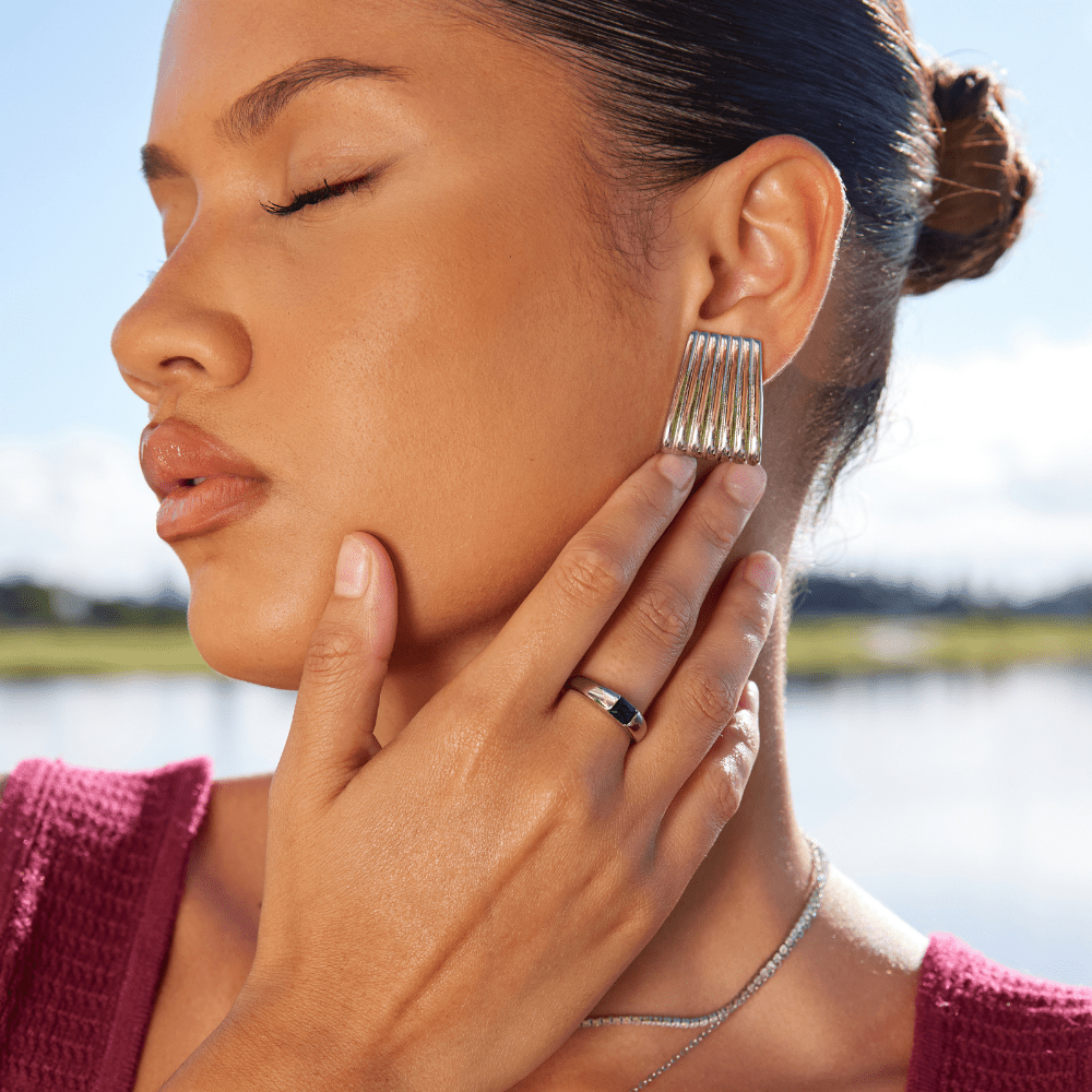 Bague Émeraude et Argent Ember