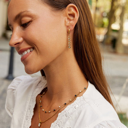 Boucles d'oreilles en cristal Emily