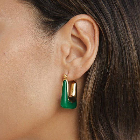 Boucles d'oreilles carrées Esme