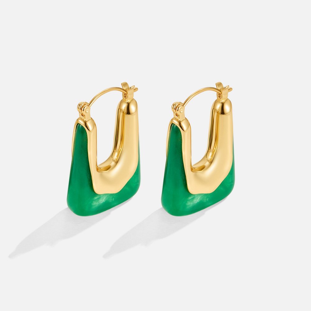 Boucles d'oreilles carrées Esme