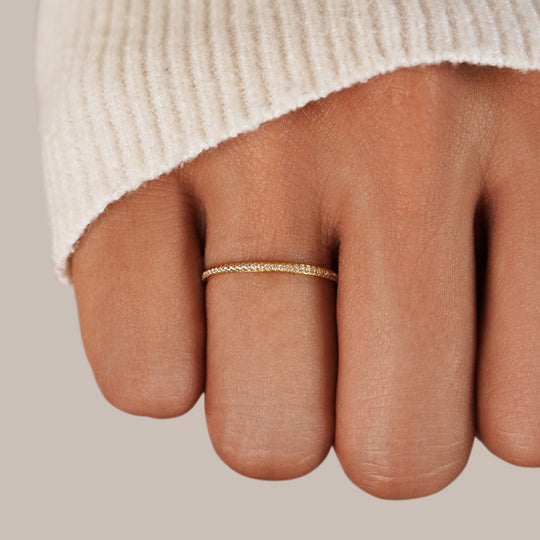 Bague en Cristal 18K Éternité