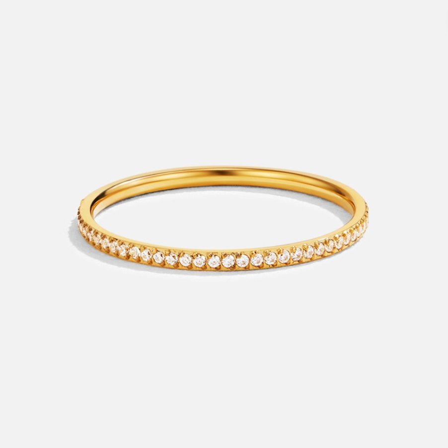 Bague en Cristal 18K Éternité