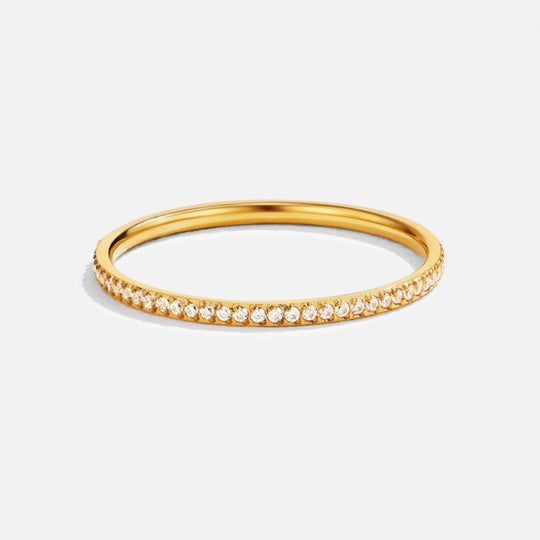 Bague en Cristal 18K Éternité