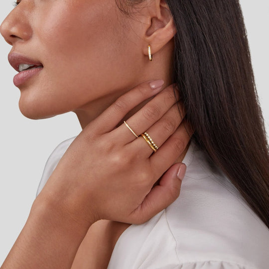 Bague en Cristal 18K Éternité