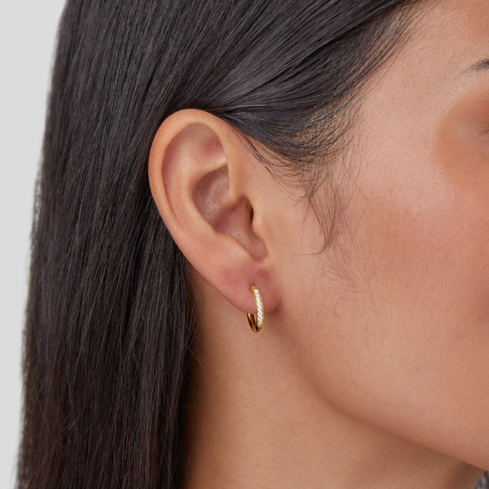 Boucles d'Oreilles Créoles Éternité en Or
