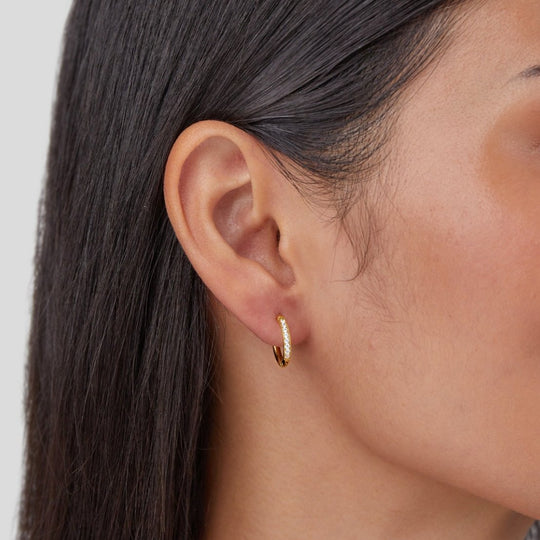 Boucles d'Oreilles Créoles Éternité en Or