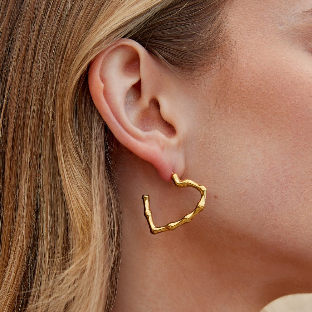 Boucles d'oreilles créoles Amour Éternel