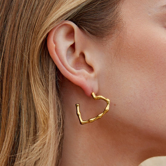 Boucles d'oreilles créoles Amour Éternel