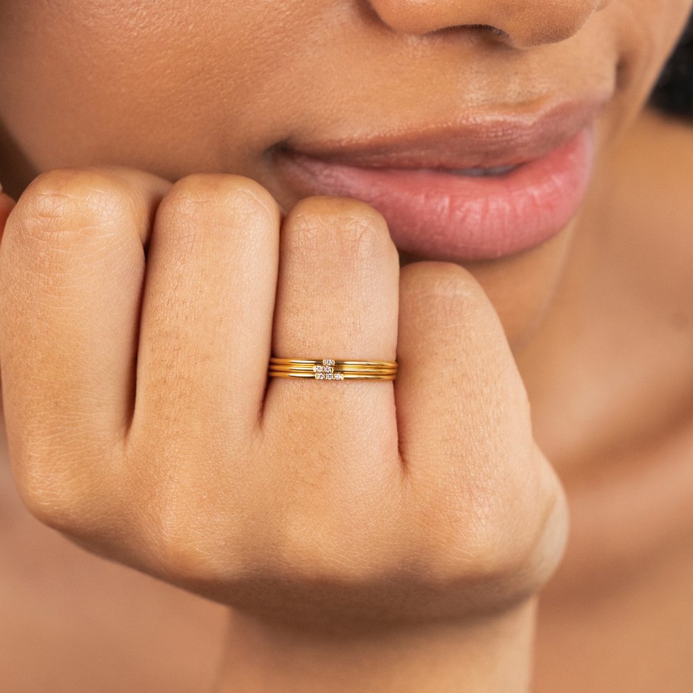 Bague en Or et Cristal Eula