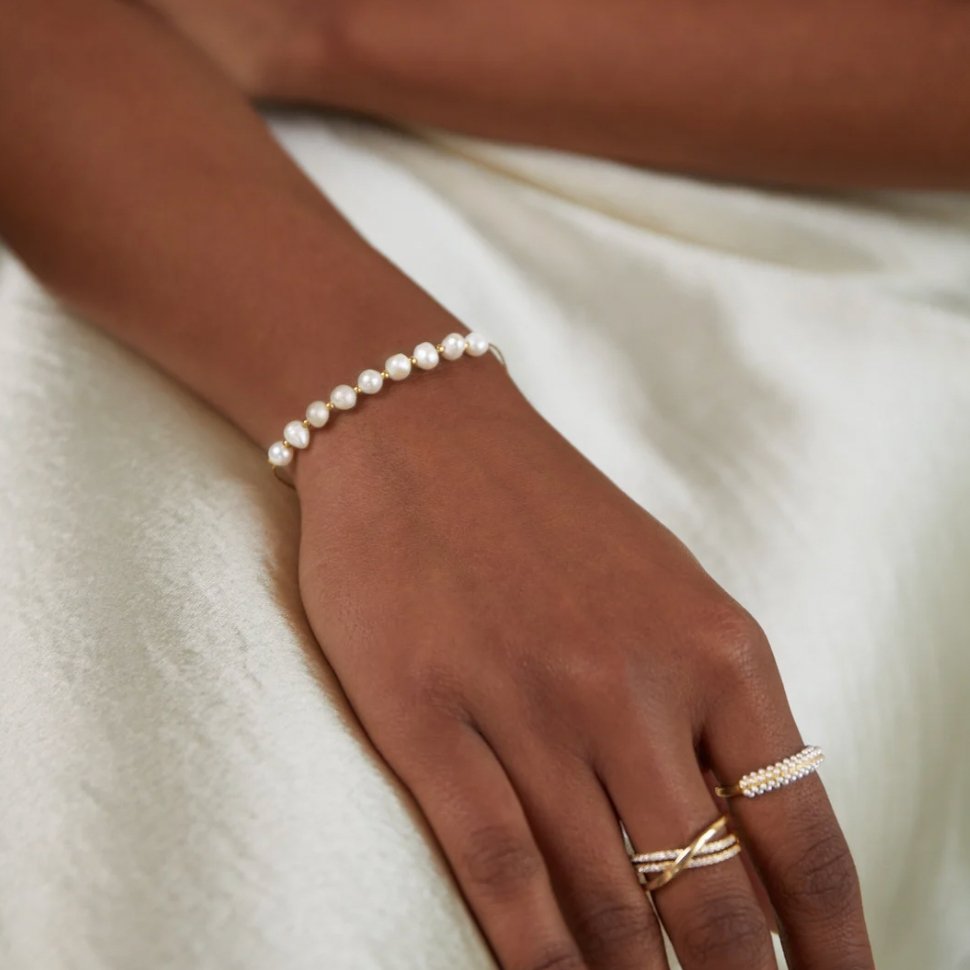 Bracelet en perles d'eau douce Eva