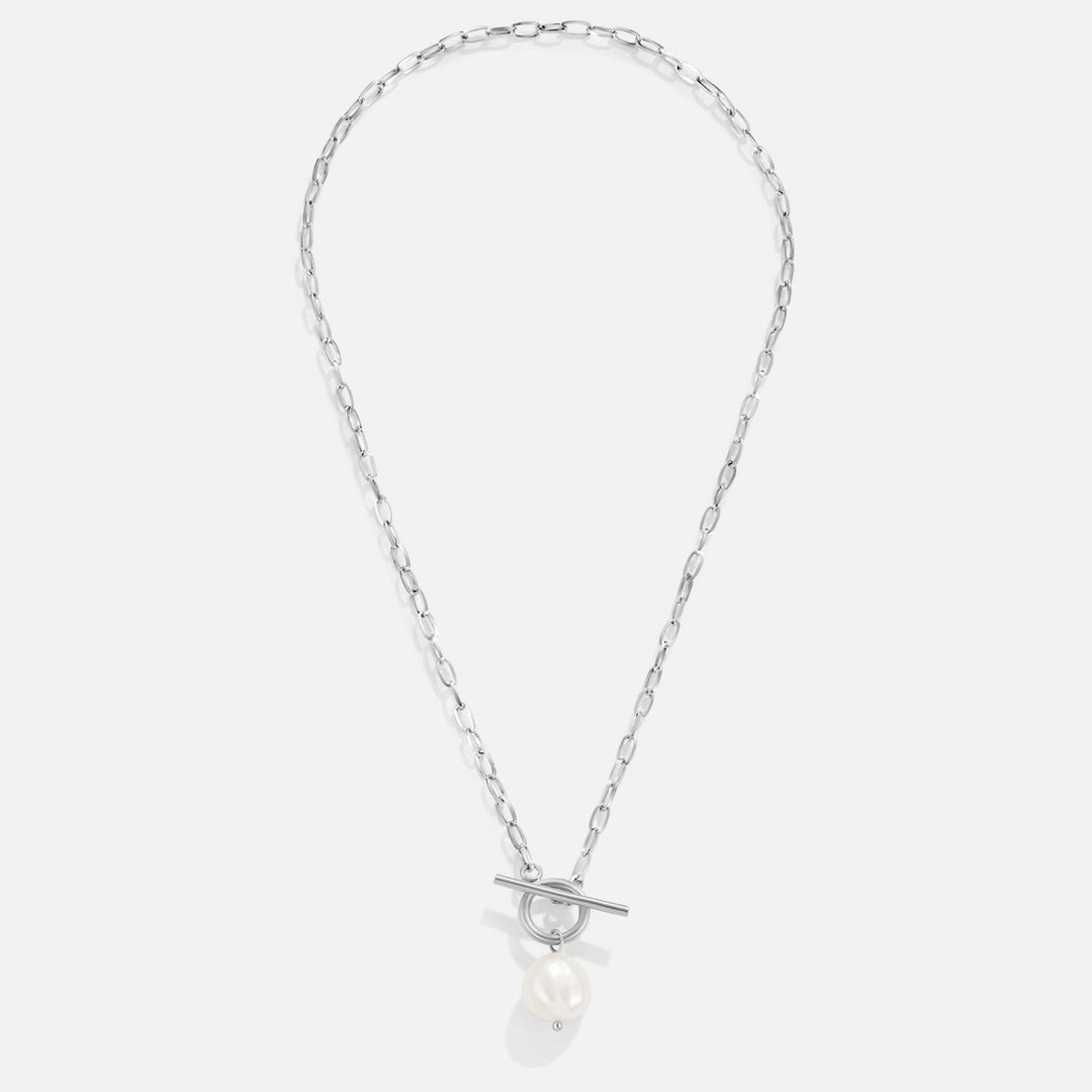Collier en perles d'eau douce et argent Eva