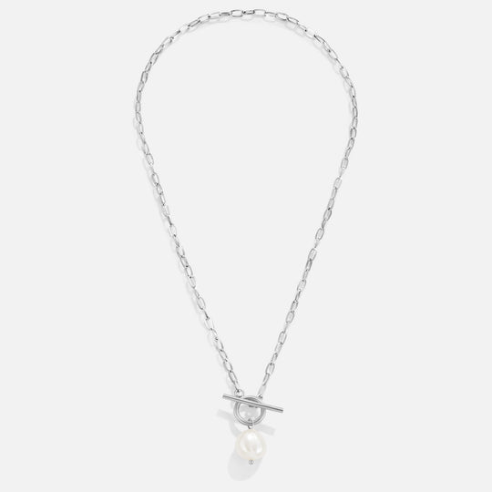 Collier en perles d'eau douce et argent Eva