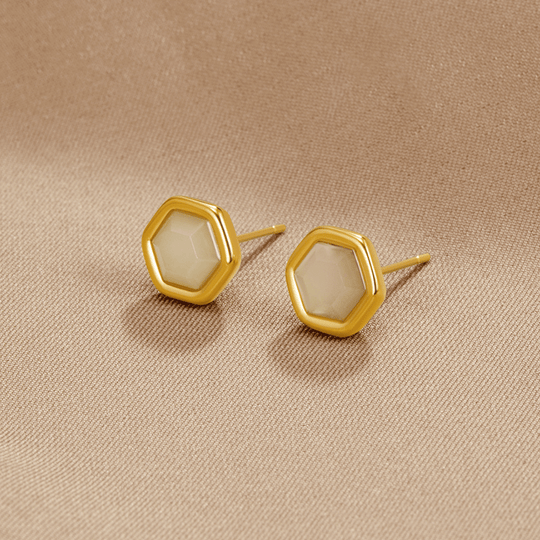 Boucles d'oreilles Stud Eva Moonstone