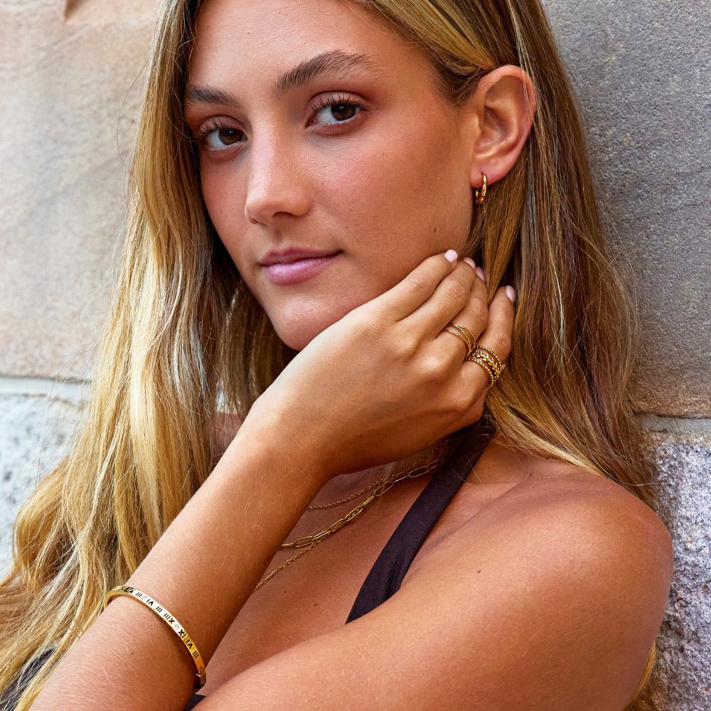 Boucles d'oreilles en forme de cerceau Evan