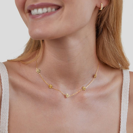 Collier en Or 18K Flower Power