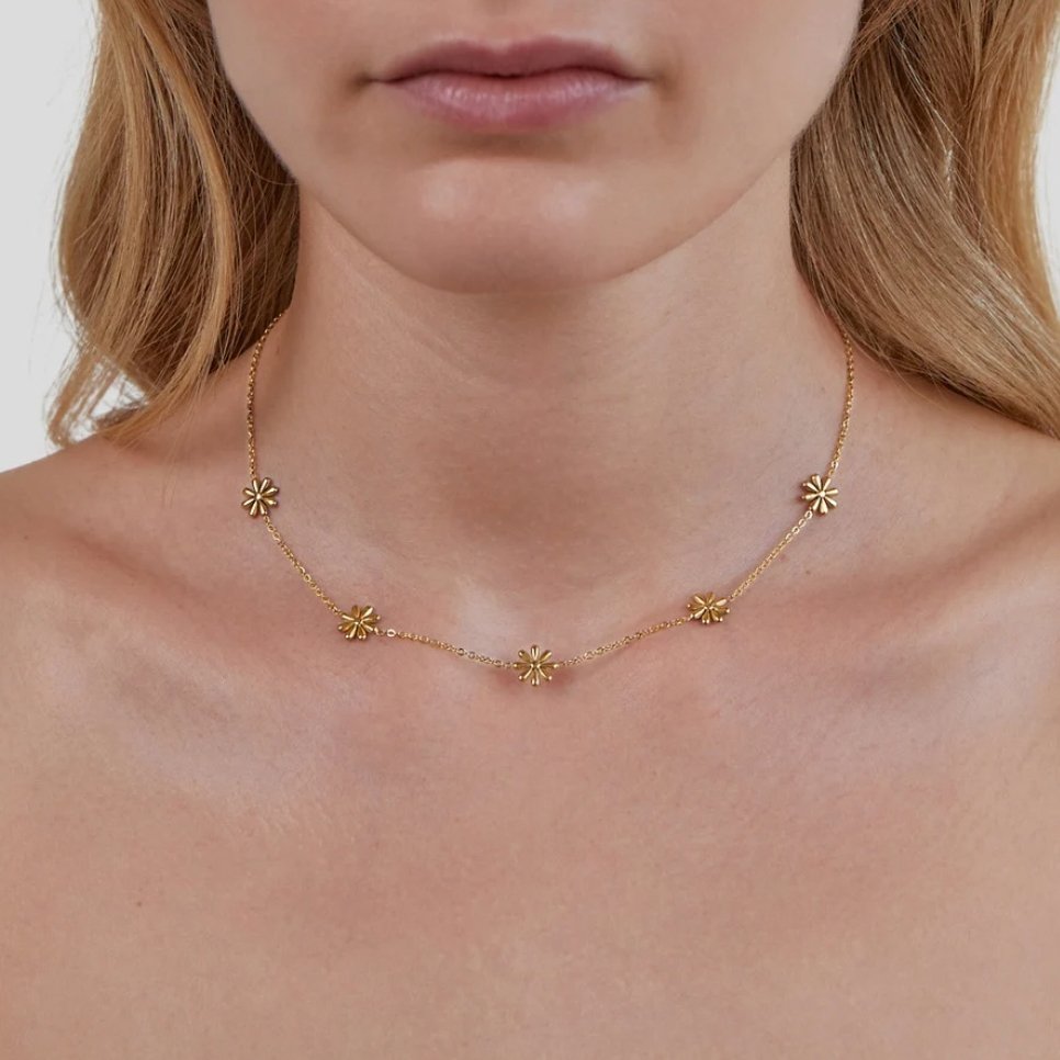 Collier en Or 18K Flower Power