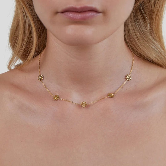 Collier en Or 18K Flower Power
