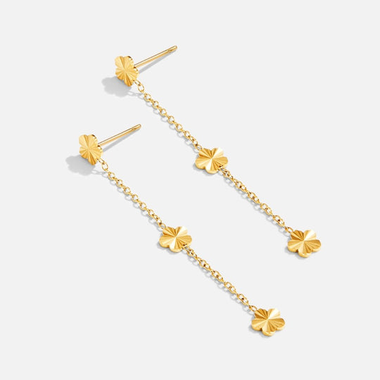 Boucles d'oreilles en goutte de pétales Flower Power