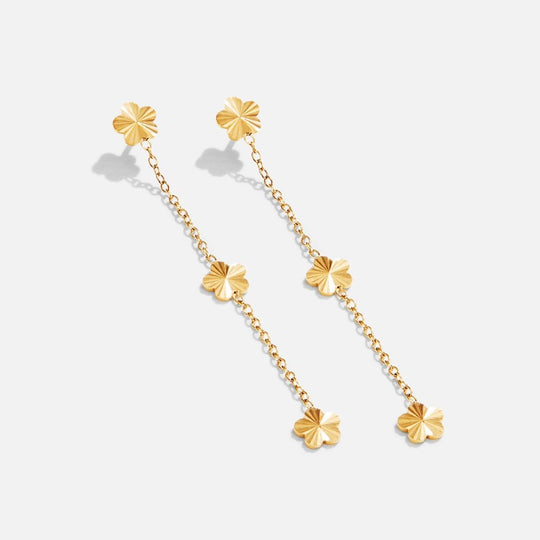 Boucles d'oreilles en goutte de pétales Flower Power