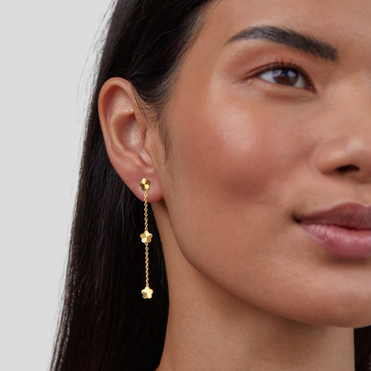 Boucles d'oreilles en goutte de pétales Flower Power