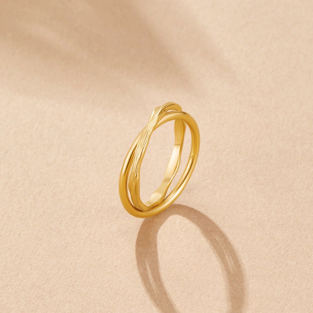 Bague en Or Éternellement Entrelacée