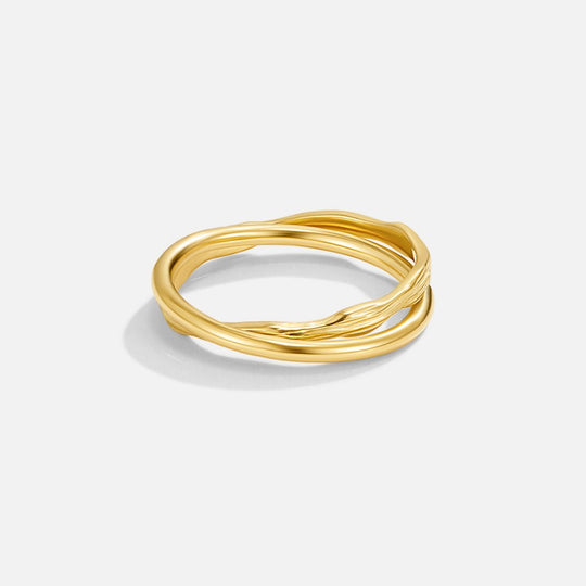 Bague en Or Éternellement Entrelacée