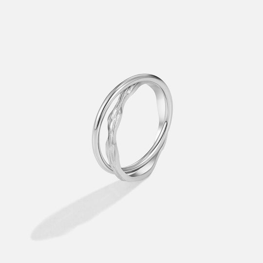 Bague en Argent Éternellement Entrelacée