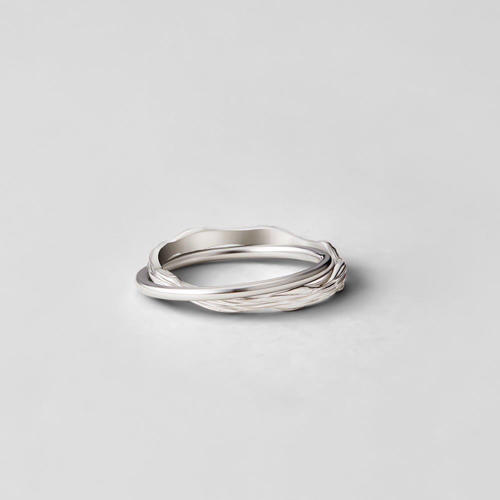 Bague en Argent Éternellement Entrelacée