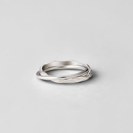 Bague en Argent Éternellement Entrelacée