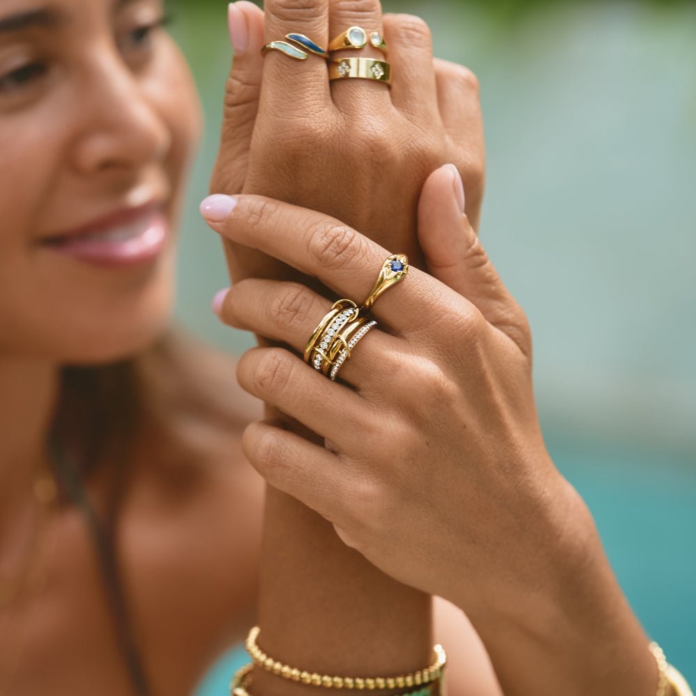 Bague Cristal et Or 'Pour Toujours'