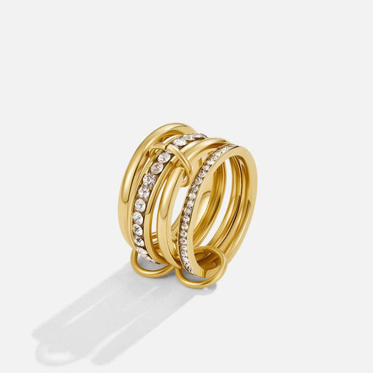 Bague Cristal et Or 'Pour Toujours'