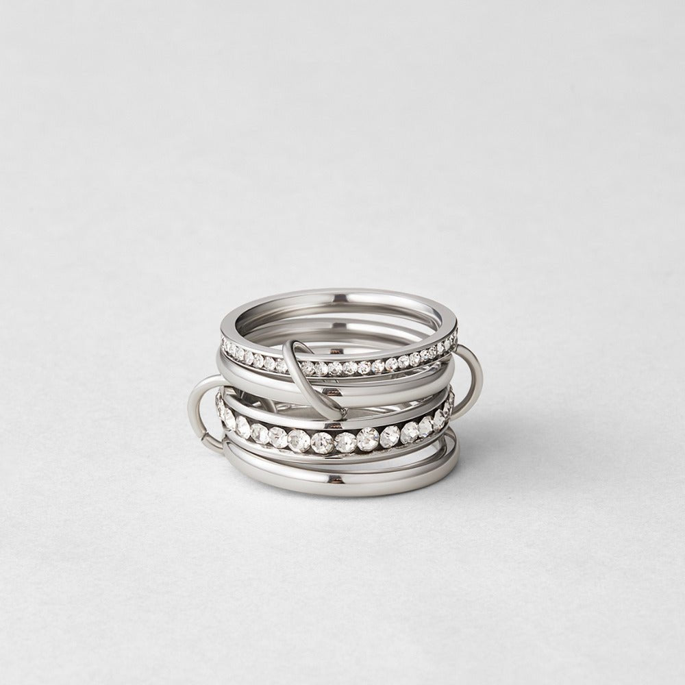 Bague en Cristal & Argent 'Pour Toujours'