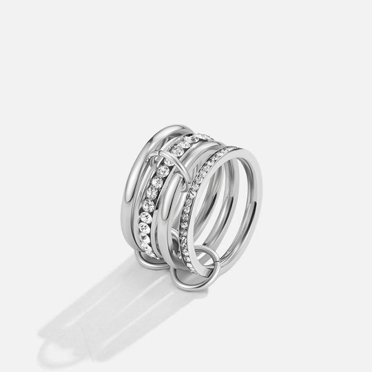 Bague en Cristal & Argent 'Pour Toujours'
