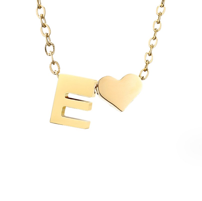 Collier en Or "Amour Éternel" et Lettre